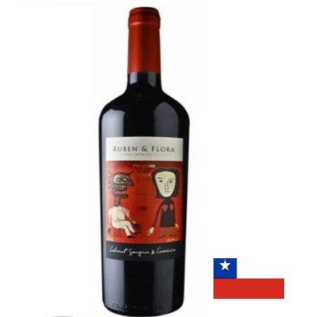 Vinho Chileno Ruben & Flora Cabernet Sauvignon Carmenere 750ml