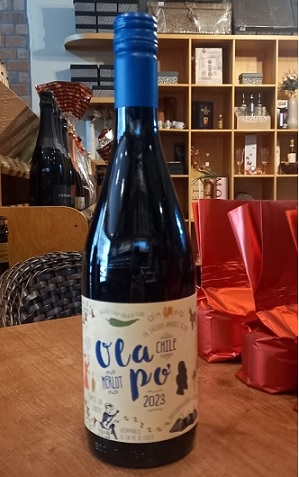 Vinho Chileno Merlot Ola Pô 2023 750ml - Imagem 2