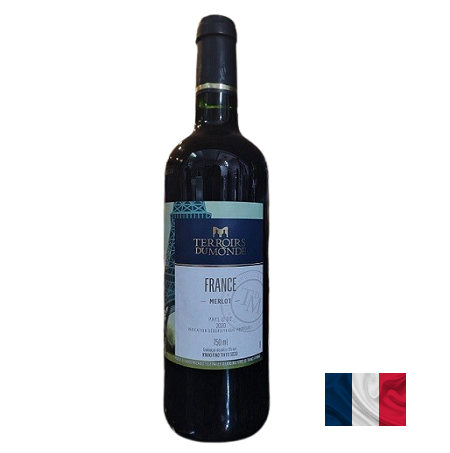 Vinho Tinto Terroirs du Monde Pays d'Oc Merlot