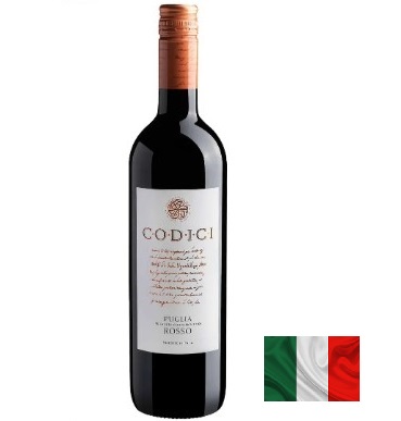 Vinho Italiano Rosso Puglia Codici 750ml
