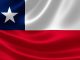 3D rendering of the flag of Chile on satin texture.